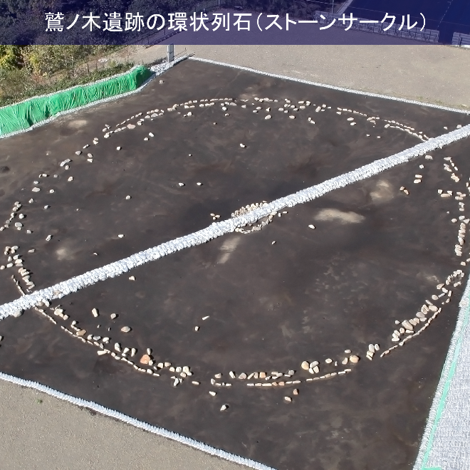 鷲ノ木遺跡の環状列石（ストーンサークル）